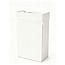 Nurion Toiletmeubel Lotte - glanzend witte basin en wit houten kast - 41 x 22,5 x 65 cm