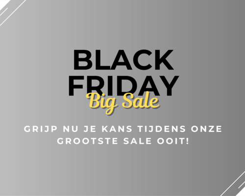 Onze grootste sale ooit tijdens Black Friday bij Quality Heating!