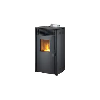 Quality Heating Poêle à granulés - 8.8KW - pour 60-80 m2 - 5 niveaux - minuterie - CR05 Noir