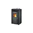 Pelletkachel - 8.8KW - voor 60-80 m2 - 5 niveaus - timer - CR05 Black