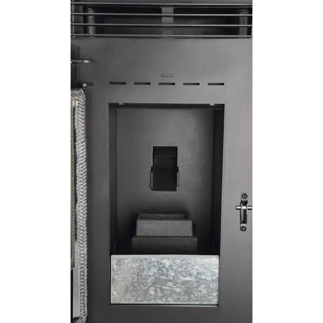 Poêle à granulés - 9,9 kW - pour 80-100 m² - 5 niveaux - minuterie - CR9 - double porte