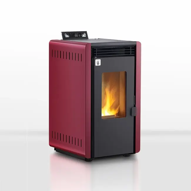 Poêle à granulés - 6kW - pour 40-60 m² - 5 niveaux - minuterie - CR10-2