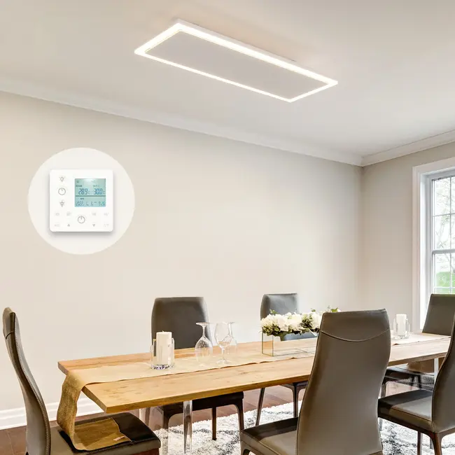 Panneau infrarouge QH-InfraGlow avec éclairage LED 135x39 cm 1700 watts