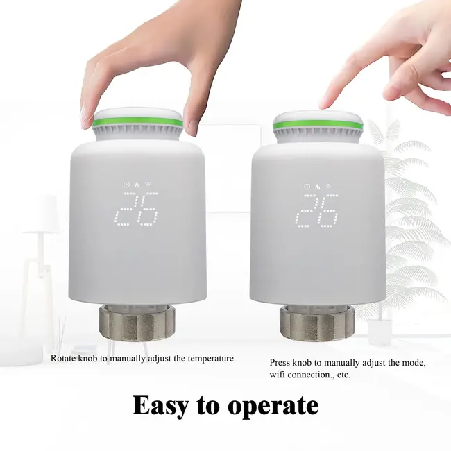 Bouton de radiateur intelligent Wifi