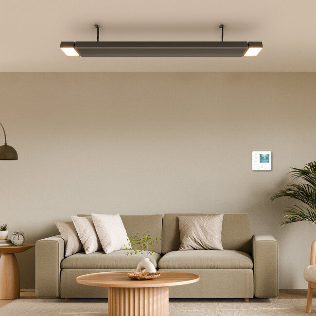 Chauffage infrarouge Led GlowBeam Wifi avec télécommande