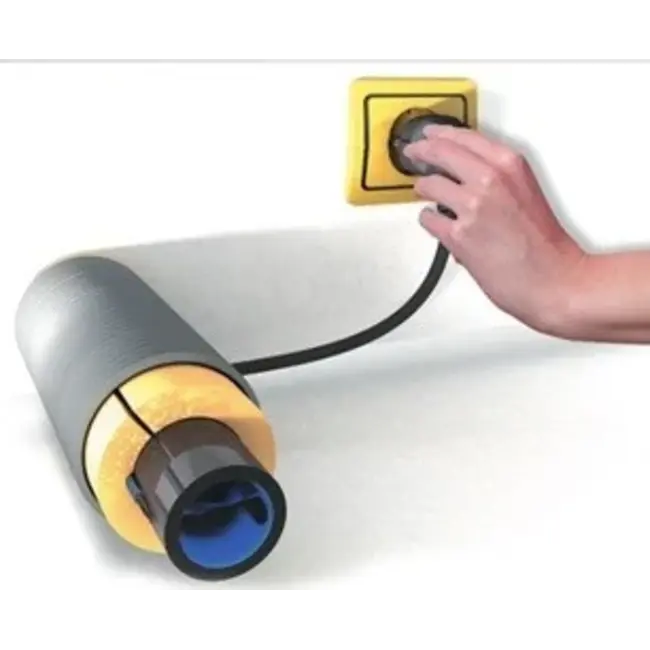 Vorstbeveiliging, verwarmingslint met ingebouwde thermostaat