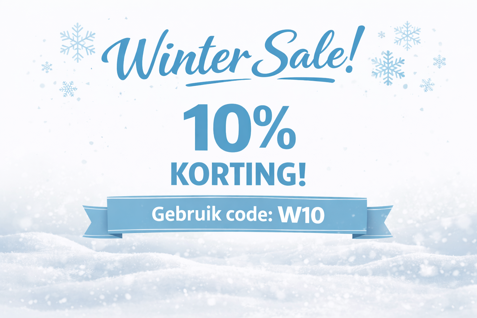 Winter Sale 10% korting.
