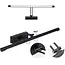 Lampe miroir éclairage LED noir réglable