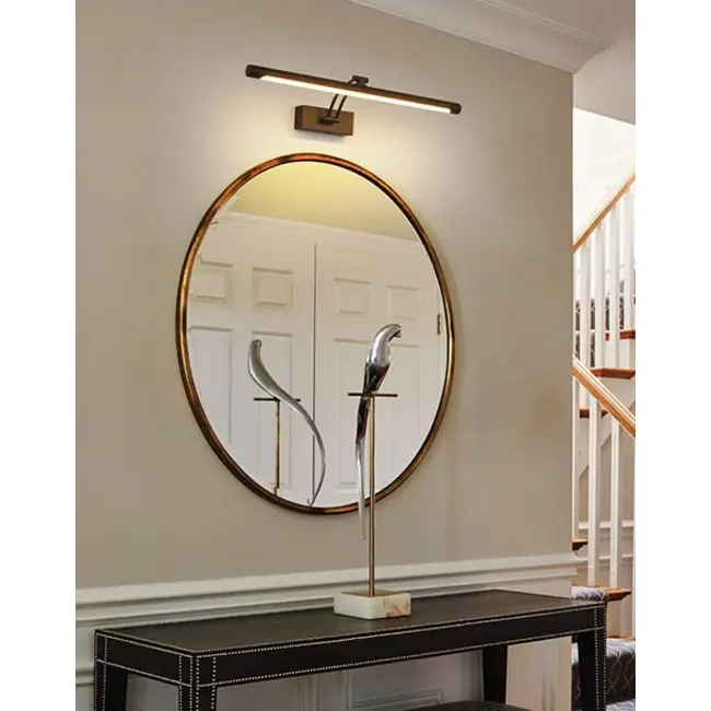 Lampe miroir éclairage LED noir réglable