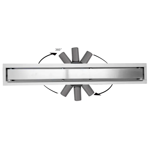 LunaDrain caniveau de douche complet avec bride flexible