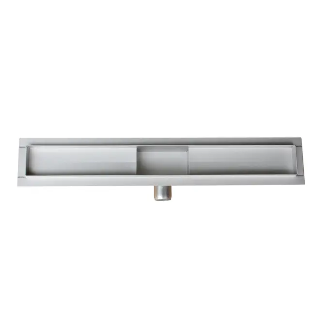 NovaDrain douchegoot compleet met flens gesloten raster rooster