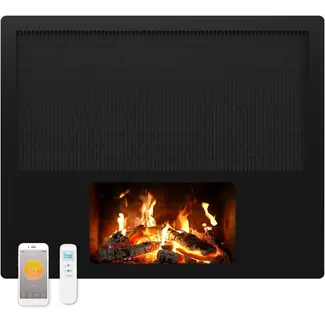 Quality Heating Cheminée à panneaux infrarouges LCD 1700Watt Deluxe