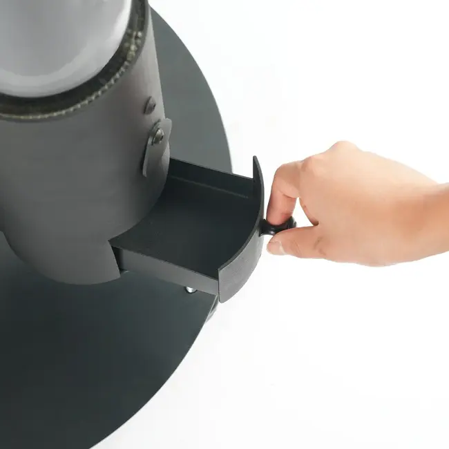 P07 HeatRocket pellethaard met wielen Quality Heating 5,0kw