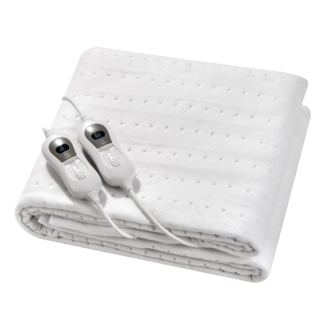 Quality Heating QH Couverture électrique - 2 personnes 160 x 140 cm avec élastiques d'angle et contrôleurs