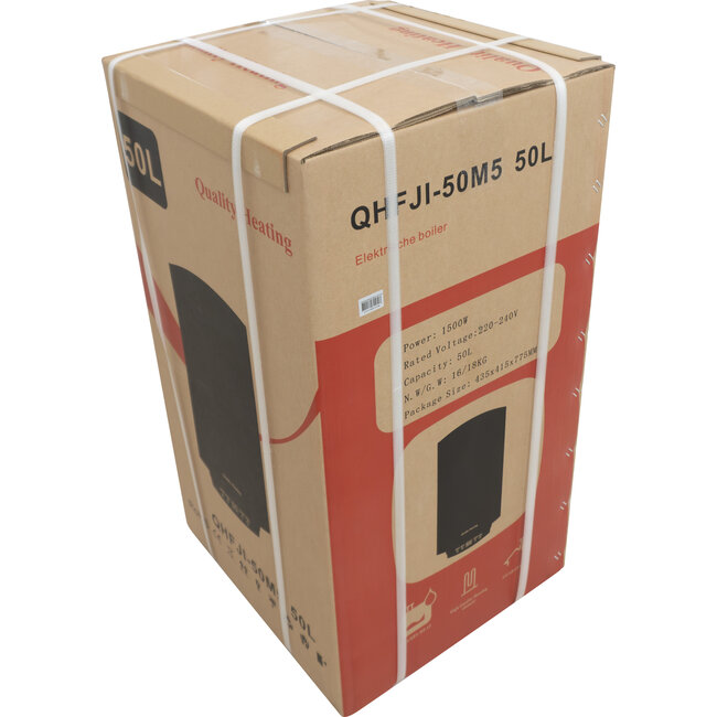 50 Liter QH V2 dual tank elektrische boiler met digitale bediening
