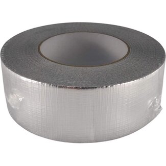 Aluminium tape rol 5 cm breed en 50 meter lengte.