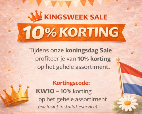 KINGSWEEK SALE 10% korting.