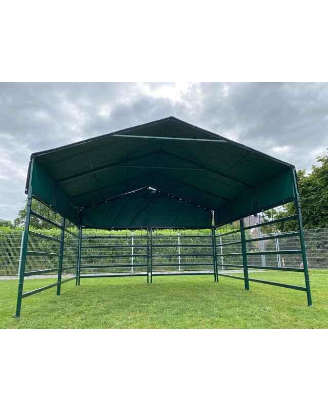 Animal Fences Mobiele schuilstal 425x425x280 cm - incl. dakzeil