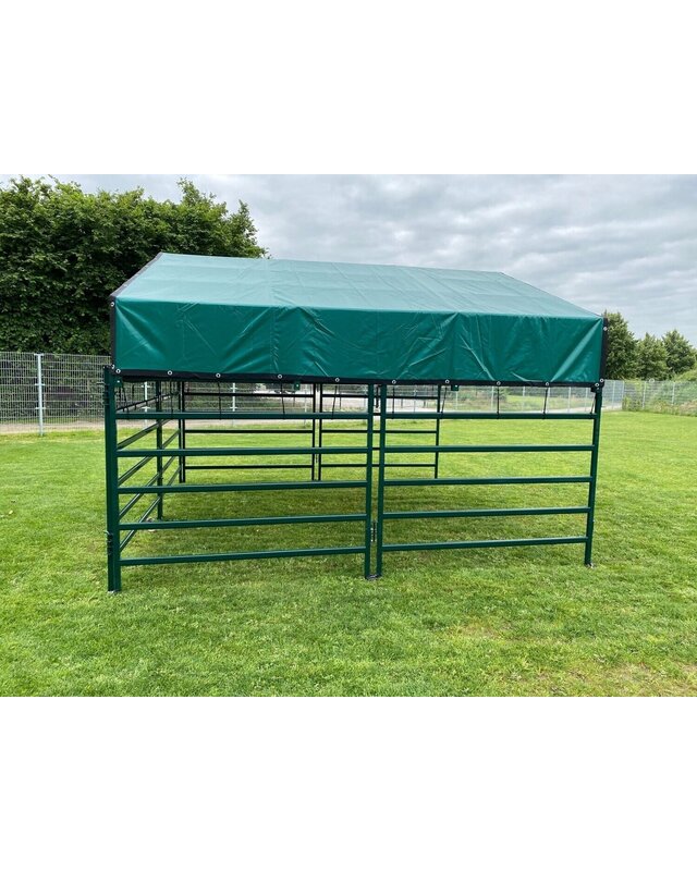 Animal Fences Mobiele schuilstal 425x425x280 cm - incl. dakzeil