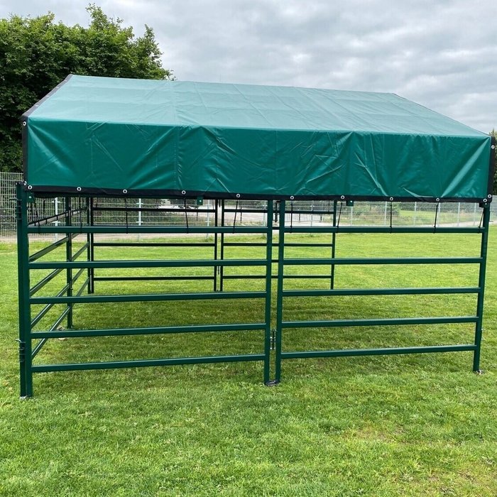 Animal Fences Mobiele schuilstal 425x425x280 cm - incl. dakzeil