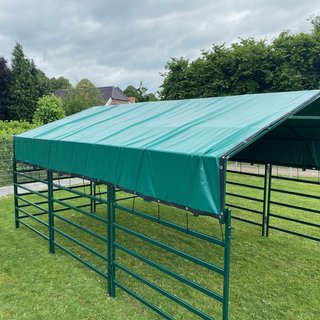 Animal Fences Mobiele schuilstal 160XL 645x425x280 cm - incl. dak- en nokzeil