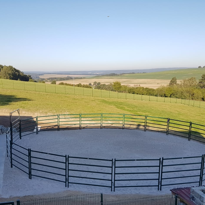 Luxe mobiele hekken hoogte 160 groen