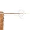 Afstandisolator krulstaart (wit, 17,5cm, 10 stuks)