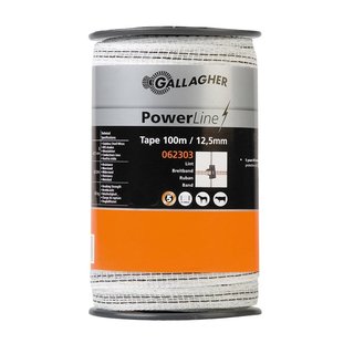 PowerLine lint 12,5 mm (wit, 100 meter)