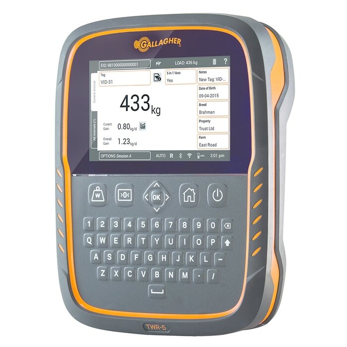 Weegschaal TWR-5 met Data recorder/EID reader