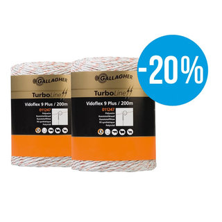 Vidoflex 9 TurboLine Plus (wit, duopack 2x 200 meter)