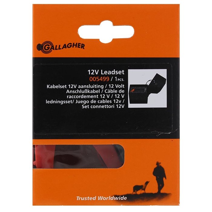 12V Kabelset voor 9V schrikdraadapparaat
