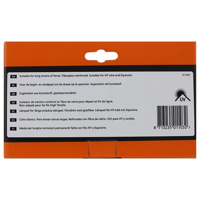 Hoekisolator S versterkt (wit, 5 stuks)