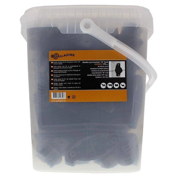 W-isolator (zwart, 175 stuks)