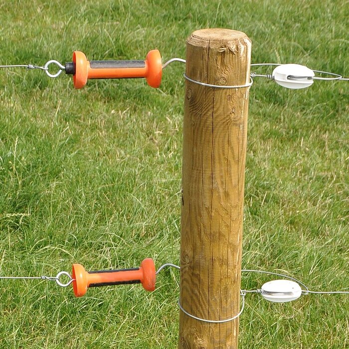 Softgrip poortgreep, oranje - cord/draad (4 stuks)