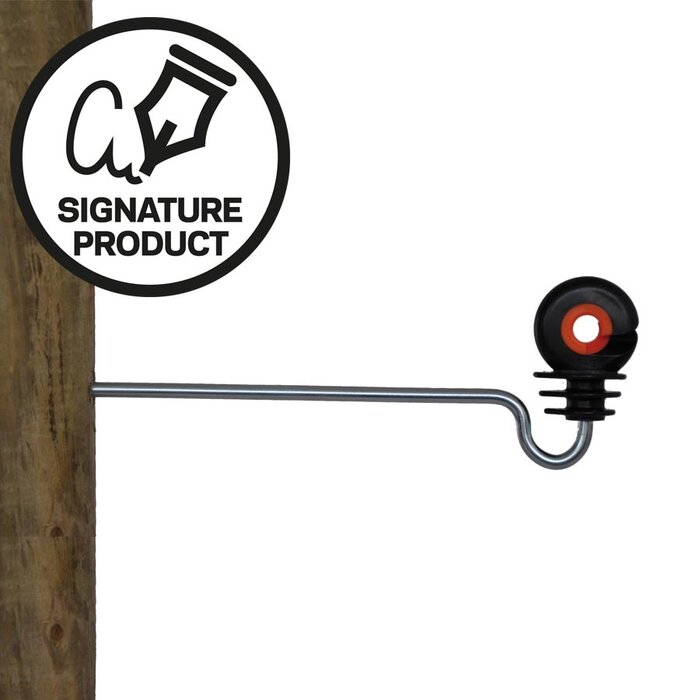 Afstandschroefisolator XDI gebogen (18cm, 10 stuks)