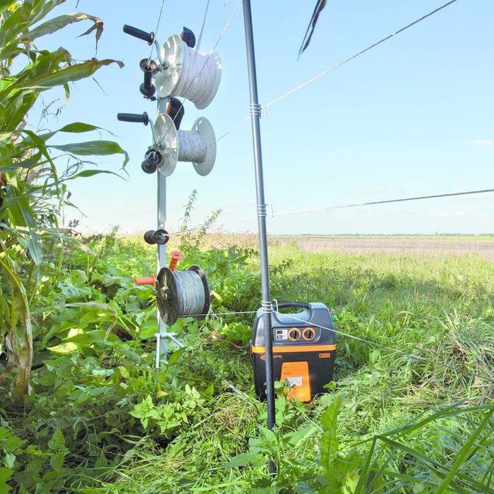 Hertenpaal kunststof (zwart, ø19mm - 1,70 meter, 10 stuks)