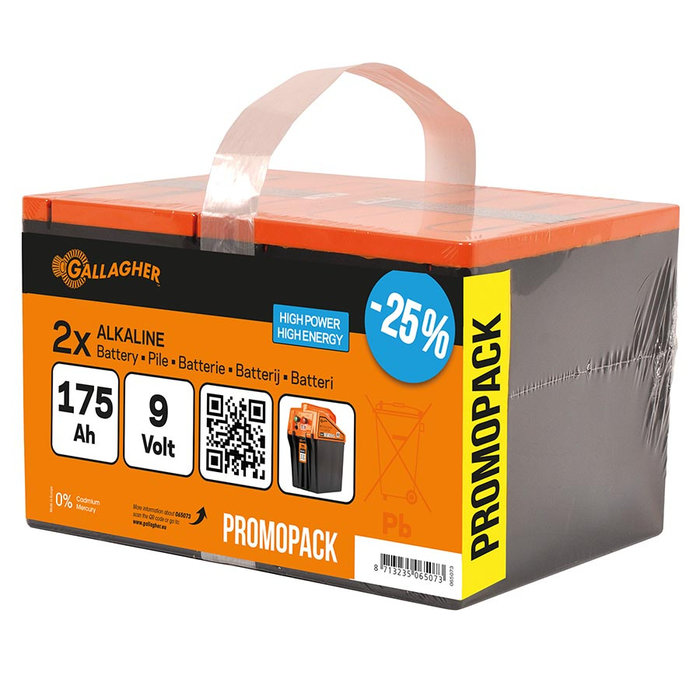 Powerpack batterij duopack (9V, 175Ah)