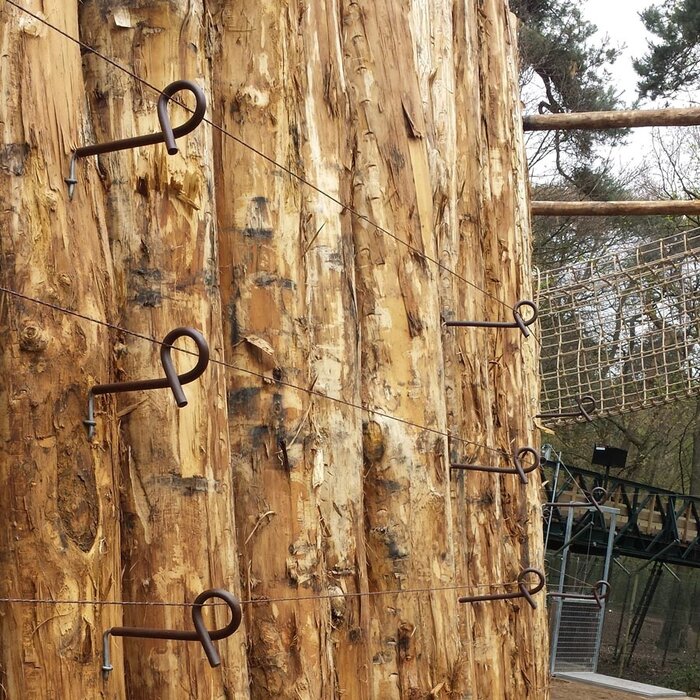 Afstandisolator krulstaart (terra, 17,5cm, 10 stuks)