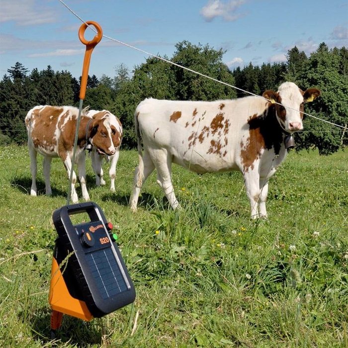 Gallagher S20 solar schrikdraadapparaat incl. batterij (6 V - 4 Ah)