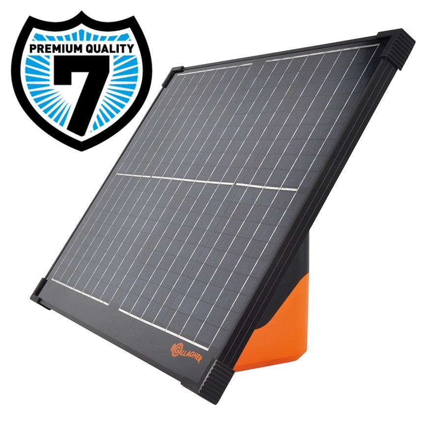 Gallagher S400 solar schrikdraadapparaat incl. 2 batterijen (2x 12 V - 7,2 Ah)