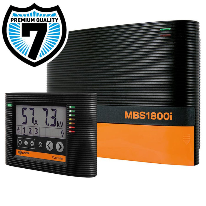 MBS1800i schrikdraadapparaat i Series (230V AC / 12V DC - 14 J)