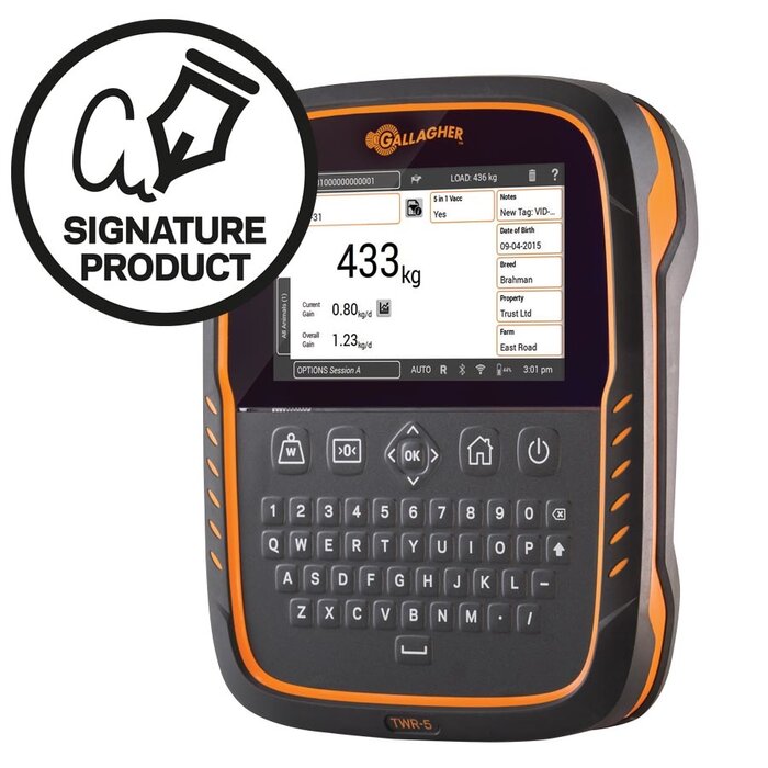 Weegschaal TWR-5 met Data recorder/EID reader