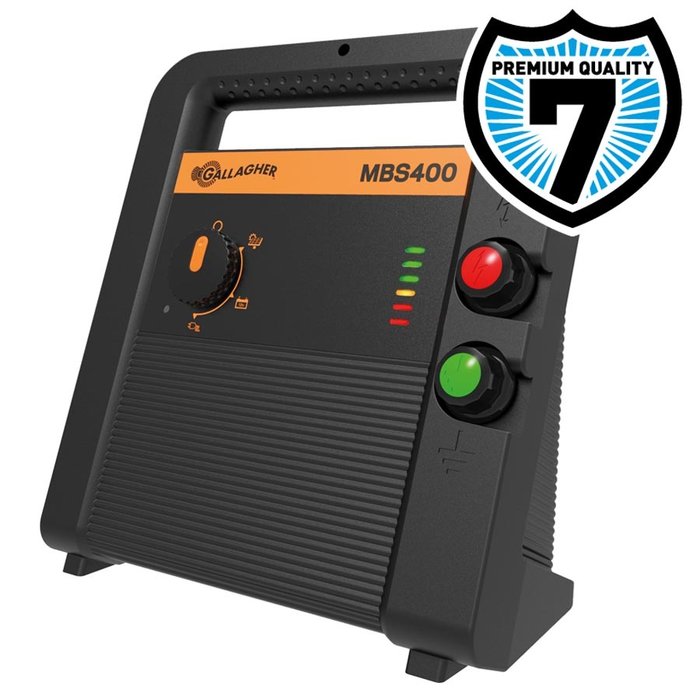 Gallagher MBS400 Multi Power schrikdraadapparaat (230V/12V/Solar) + Gratis Voltmeter