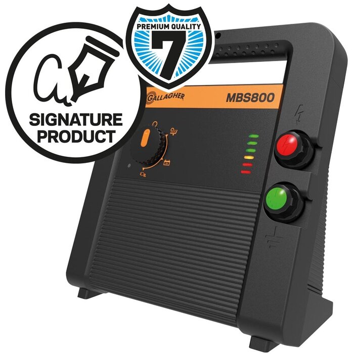 Gallagher MBS800 Multi Power schrikdraadapparaat (230V/12V/Solar)
