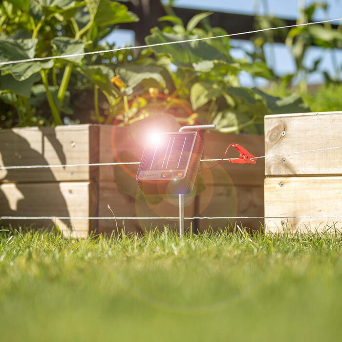 Gallagher S6 Solar schrikdraadapparaat incl. Lithium batterij (3.2 V - 6 Ah)