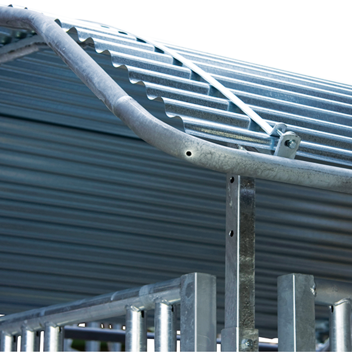 Patura Dakrand veiligheidsbeugel, grote balen ruif3 x 2 meter