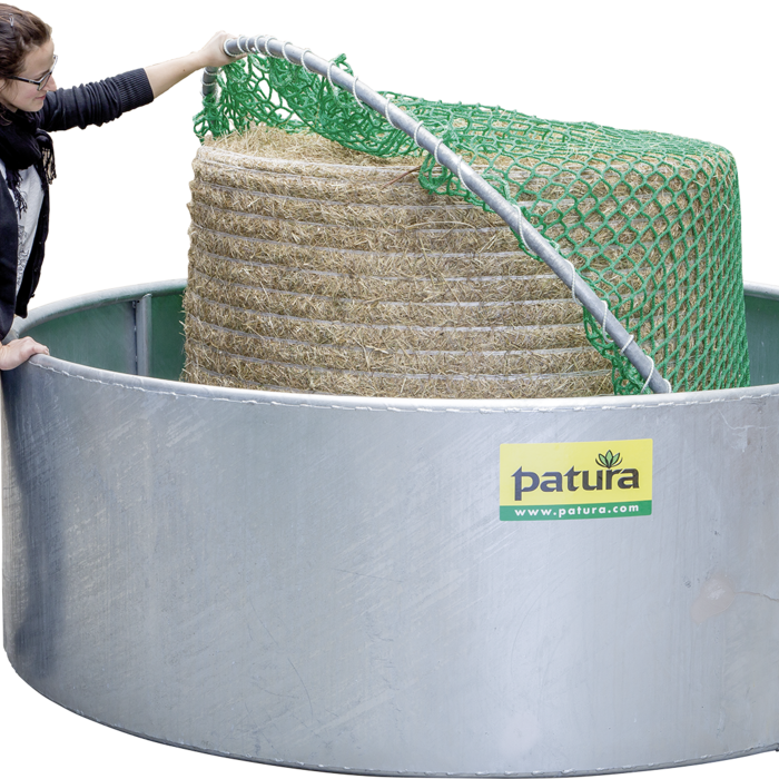 Patura ring voor voerbesparend netvoor ronde ruif, 12 voerplaatsen
