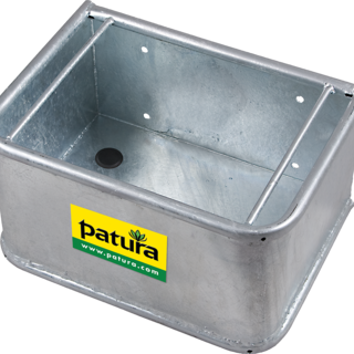 Patura Rechthoekige voerbak gegalvaniseerd 28 ltr.