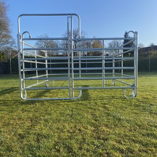 Animal Fences Mobiele stal 3.00 x 3.00 meter met toegangspoort