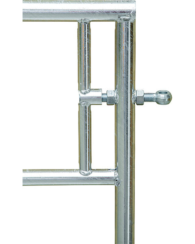 Patura Verstelbaar Weiderasterpoort vierrijig1,10m hoogte, lengte 1,10 -1,70 m,incl. montageonderdelen